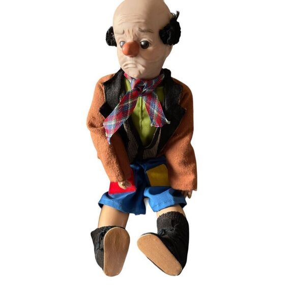 Unbranded Other - 1950s Baby Barry’s Emmett Kelly Willie The Clown Hobo Doll Action Figure 16”